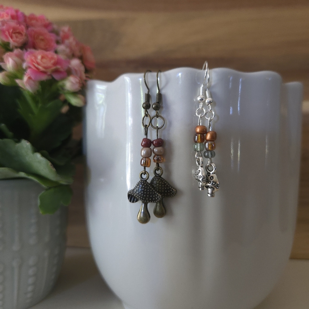 Elegant Silver and Gold Earrings with Timeless Charm